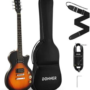Donner DLP-124 Full Size LP 39-inch Electric Guitar Kit Solid Body H-H Pickup